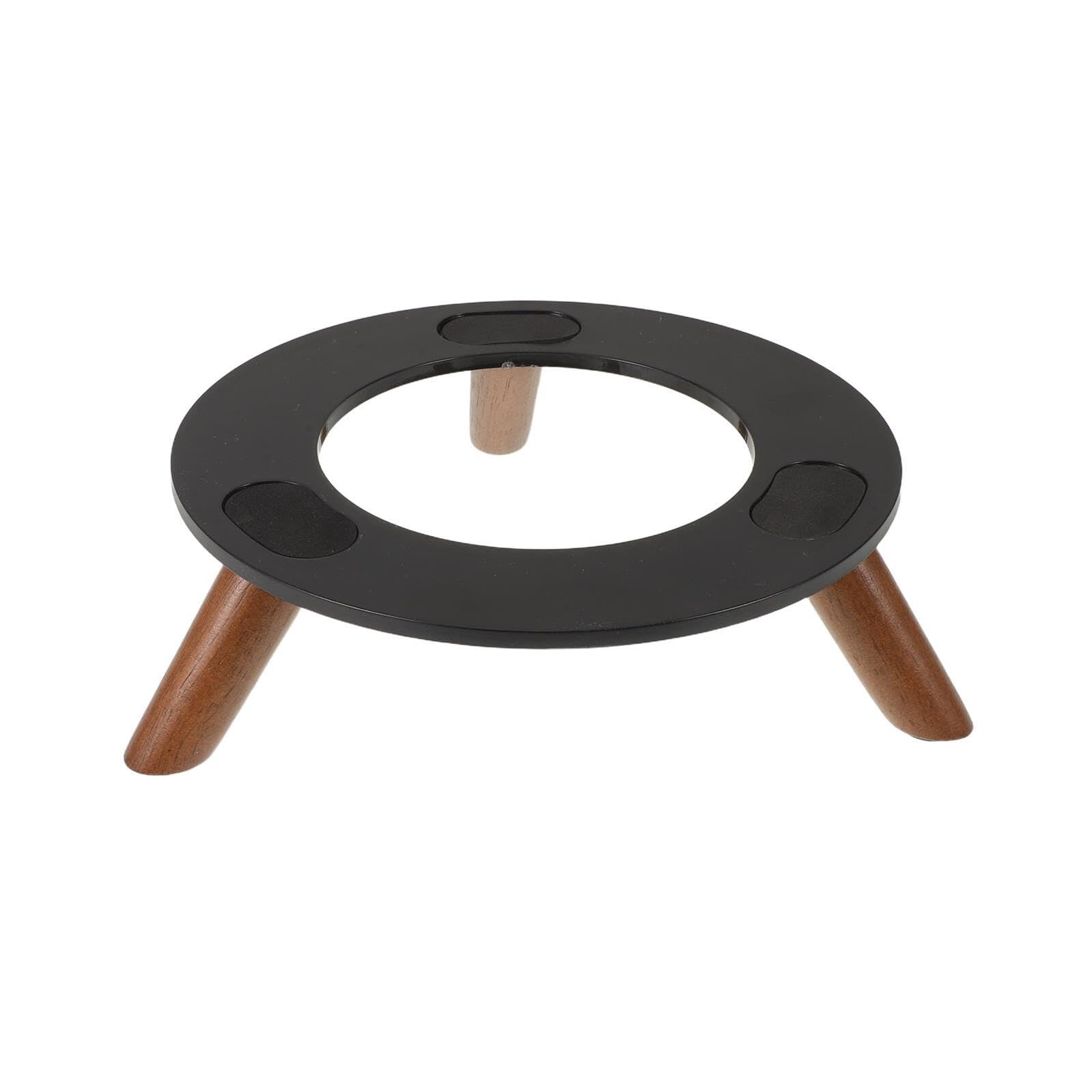 Veemoon Supporto per Altoparlanti da Scrivania in Legno Base Nera e Gambe Color Noce, Regolabile, Robusto per Configurazioni di Gioco e Uso Desktop, Compatibile con Altoparlanti di Marca