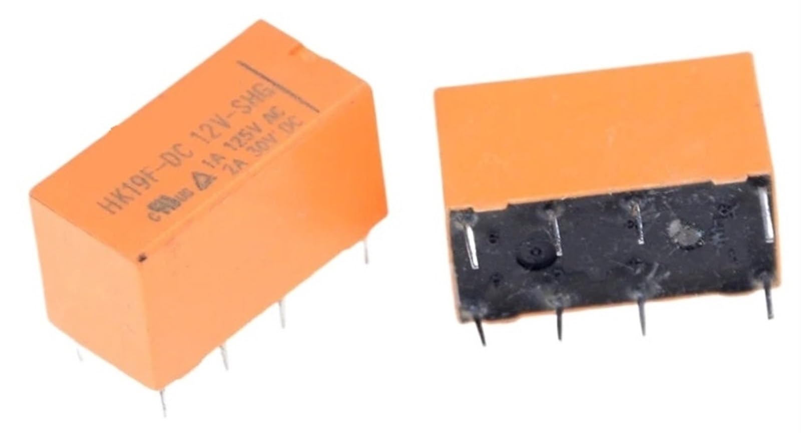 Relais de puissance HK19F DC 12V relais électromagnétique PCB 2NO 2NC pour signal