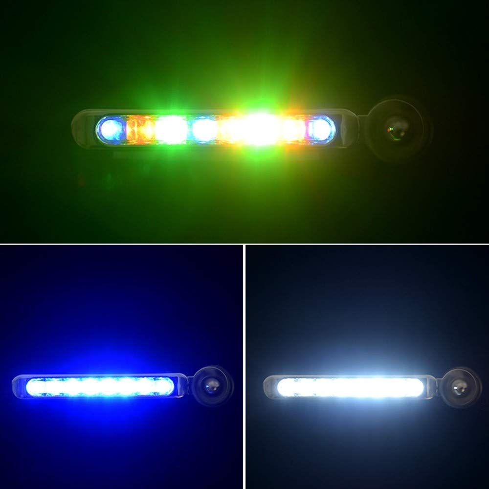 2 Lampes LED à énergie éolienne Pour Voiture - Étanches, Réglables, Blanc/rouge/bleu - Pour Moto, Vélo, Camping