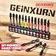 GEINXURN 13tlg. Schrauber Bit Set 50mm Lange (Kreuzschlitz/Pozidriv/Torx/Hex/Schlitz), PH2 PZ2 T20 Schlagfester Schrauberbitsatz Magnetische 1/4 zoll Sechskantschaft S2 Legierter Stahl, Ultra Farbcode