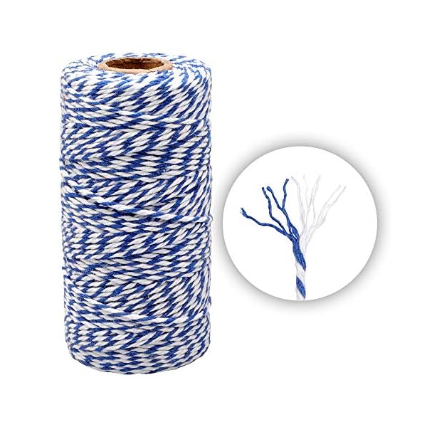 100m Baumwolle Schnur Bäcker Bindfäden Bastelschnur, zum DIY, Handwerk, Geschenke Verpacken, Weihnachten Dekoration… – Bild 3