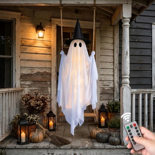 Halloween Hanging Swing Ghost Decorations Outdoor