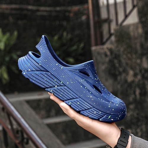 Men's hiking hole shoes, anti slip thick soled toe slippers, outdoor beach sandals4