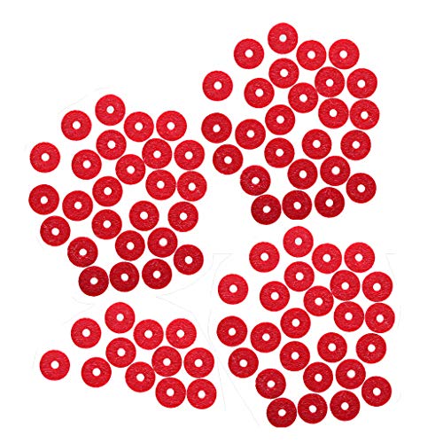 Alnicov Klavier-Filz-Frontschiene, Regulierung, Stanzungen, Rot, Tastatur, Balance-Unterlegscheiben, Reparaturteile, 90 Stück