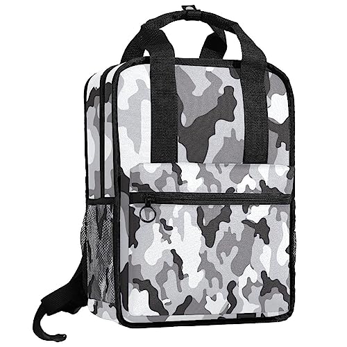 Cartable pour filles et garçons sac à dos gris multicouleur