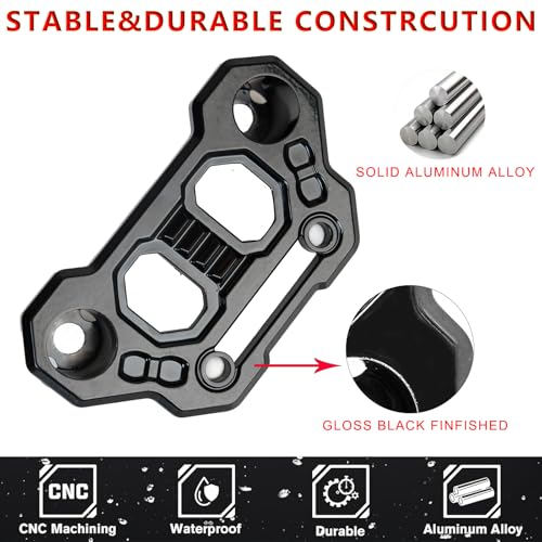 Image of JL A-Pillar Light Bar Mount Brackets CNC Offroad Auxiliary LED Pod Fog Lamp Mounting Stand Ditch Hood Cowl Holder, 2PCS Black Aluminum Alloy Mounts for Wrangler JL JLU 4xe Gladiator JT Accessories