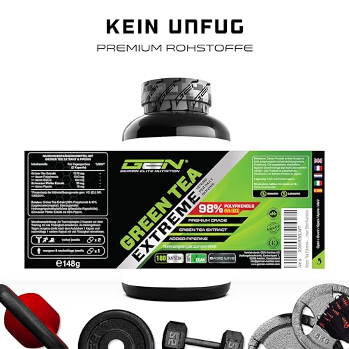Grüne Tee Kapseln von German Elite Nutrition Green Tea Extreme
