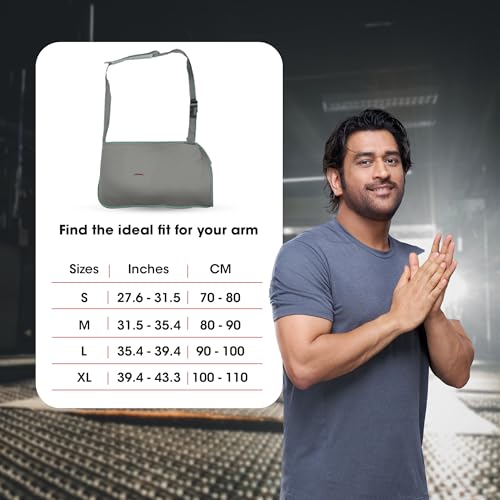 Image of Life Wear Arm Sling Baggy, Arm Brace Immobilizer for Fracture Healing and Recovery, Arm and Shoulder Sling with Elbow Support, For Soft Tissue Injuries, Post-plaster Casts, and Pain Relief, Size (S)