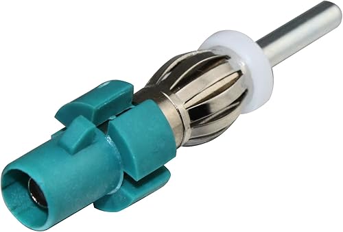 Adaptador de antena de coche estéreo para coche, conector de antena de radio FM AM, convertidor de conector macho a DIN para audio estéreo de coche,