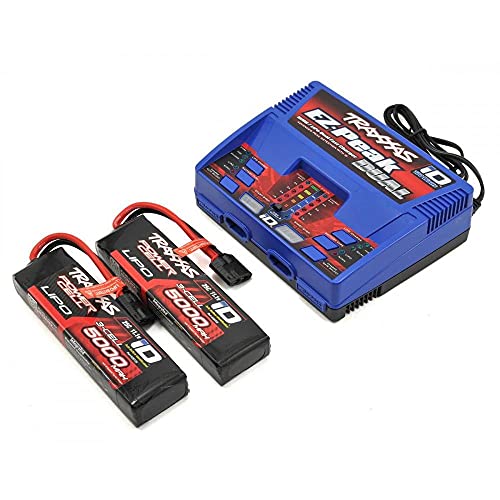 Traxxas 2990 intérieur Noir, Bleu, Rouge – Chargeur (intérieur, polymère de Lithium, Nickel métal hydrure, polymère de Lithium, 500 – 500 mA, 100 – 240 V,...