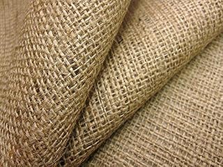 GHL Quality 44" Wide x 10oz Hessian Fabric Sold by METRE Burlap Natural Craft Upholstery Sack Cloth