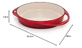 Okrągła forma do tart z emaliowanego żeliwa Le Creuset Tatin, 28 cm, 2,6 litra, wiśniowa