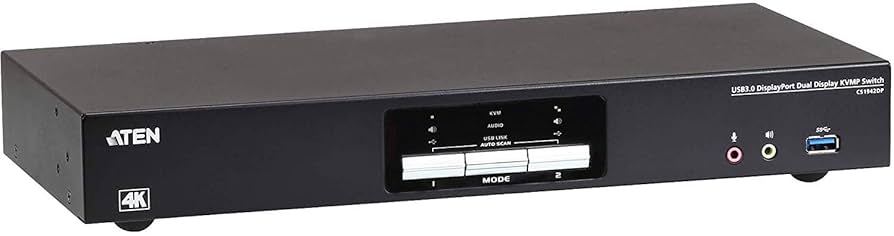 分配器・切替器 ATEN 2-port 4K displayport USB-C KVM 2-Port 4K DisplayPort USB-C KVM Switch with Power Pass