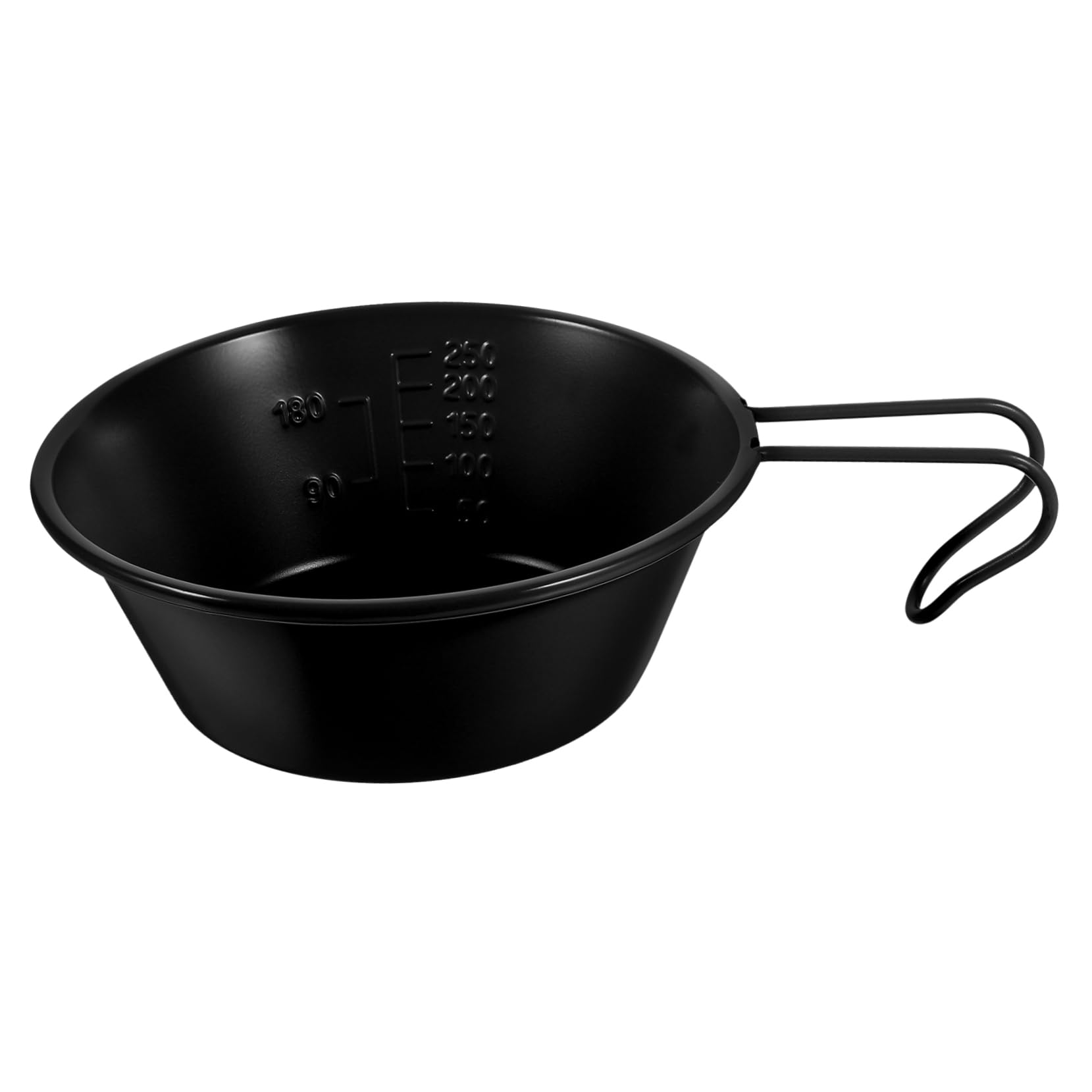 IWOWHERO Stainless Steel Camping Bowl Compact Outdoor Instant Noodles Dish with Hollow Handle for Easy Storage for Hiking Fishing and Picnics Lightweight and Durable