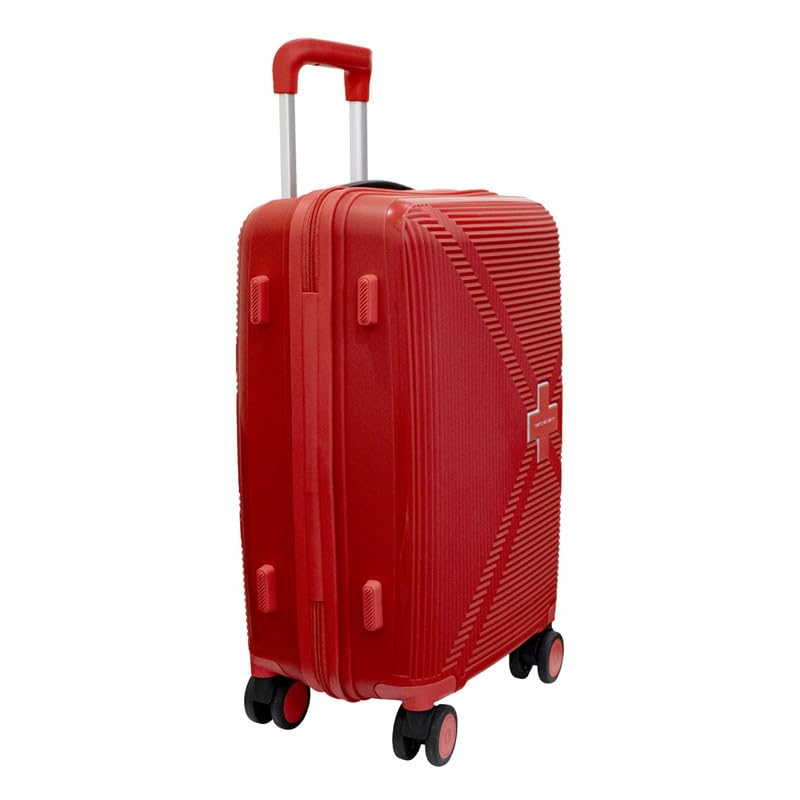 Image of SWISS MILITARY Maze 75CM Hard Trolley Bag, 106L Large Polypropylene Luggage, TSA Lock, 360 Dual Wheels, Anti-Theft Zipper, Branded Interior, Strong Handle, Long Trip Travel Suitcase, 5-Year Warranty