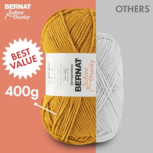 Image of Bernat Softee Chunky Teal Waves Yarn - 1 Pack of 400g /14oz - Acrylic - 6 Super Bulky - Knitting /Crochet