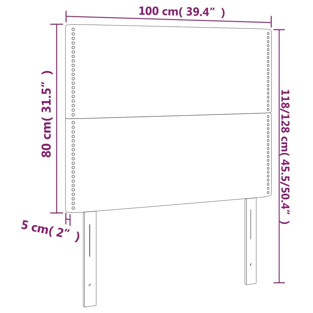 Cabecero de Cama Rosa tapizado en Terciopelo 100x5x118-128 cm con Respaldo Acolchado y Estructura de Madera para Dormitorio Juvenil, Matrimonio o Infantil