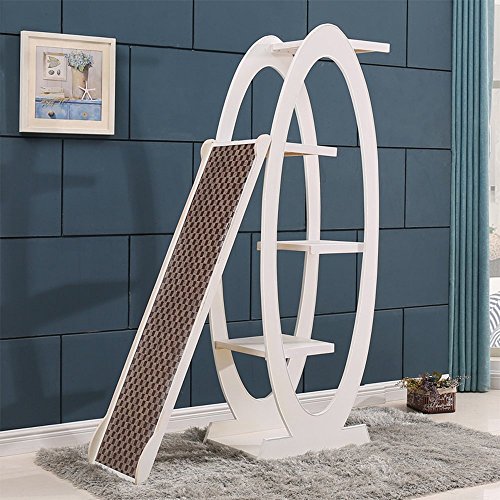 L&XY Cat Tree Apartment Furniture Kitten Activity Tower Plataforma Multiplataforma Cat Tree Play Scratch Pet Toy 56 * 40.5 * 169.5Cm,White