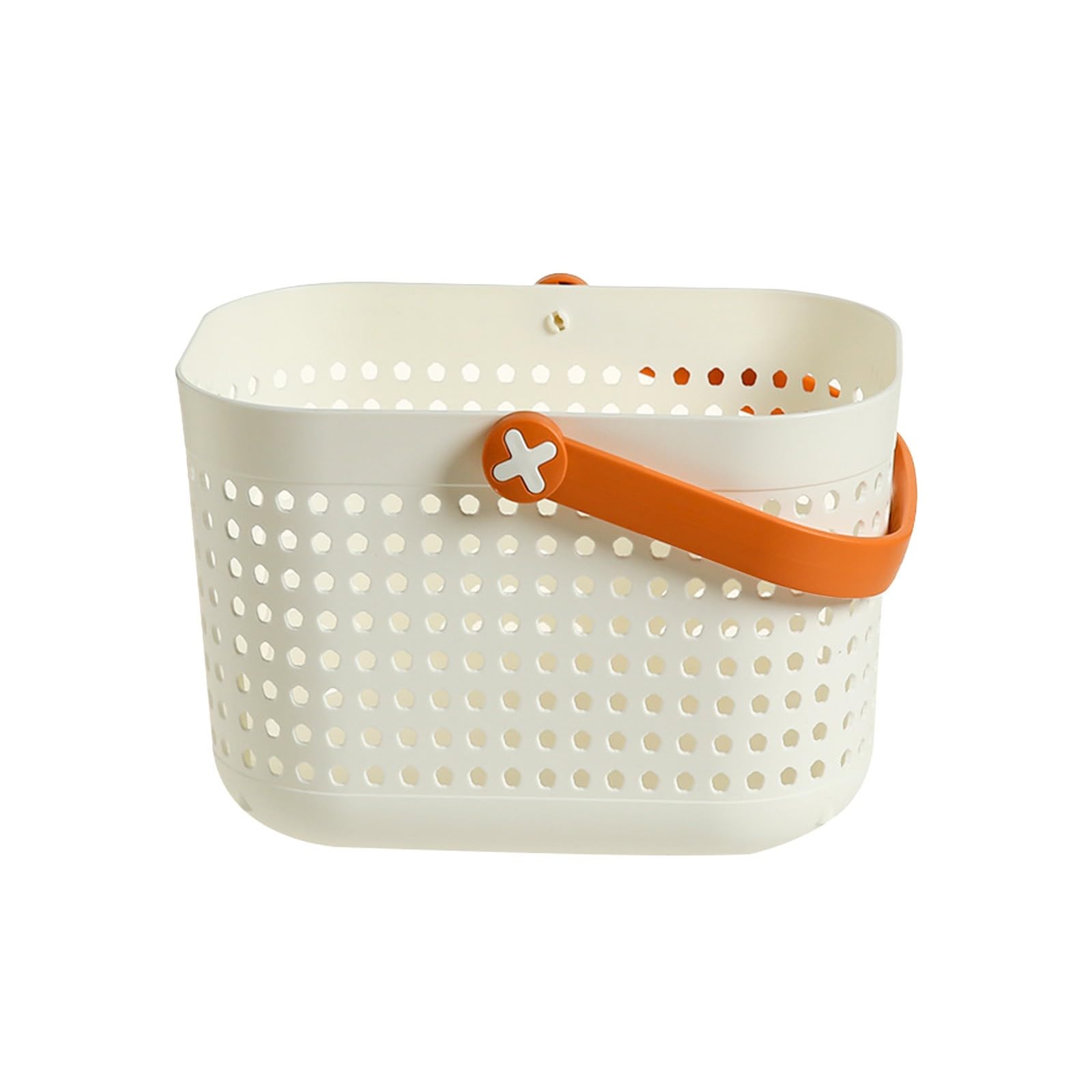 simplmasygenix Plastic Shower Caddy Basket with Handle Portable Storage Basket for Cleaning Supplies Organizing Small Storage Bin Containers