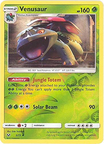 PokemonVenusaur - 3/73 - Uncommon - Reverse Holo - Sun & Moon: Shining Legends