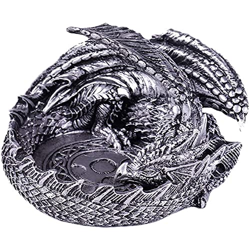 GYQCP Cenicero Portatilcenicero Puros, Dragón Durmiente Realista con Alas Dobles Ceniceros Fumador Sala De Fumadores Cenicero Interior,Cenicero Terraza Exterior,Cenicero Oficina Cover