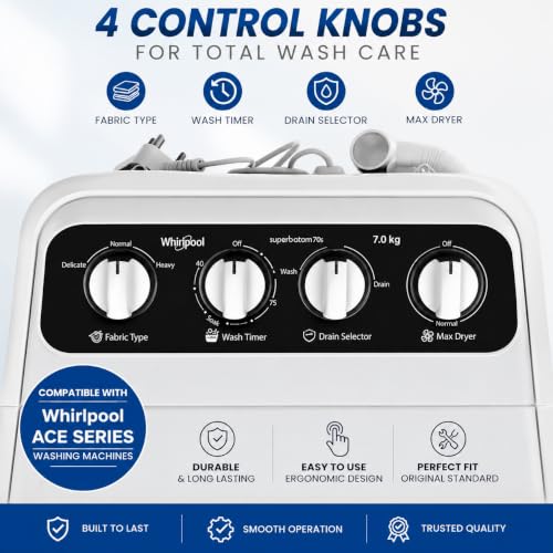 Image of Knob Suitable for Whirlpool Ace Washing Machine /Whirlpool Ace Washing Machine Knob