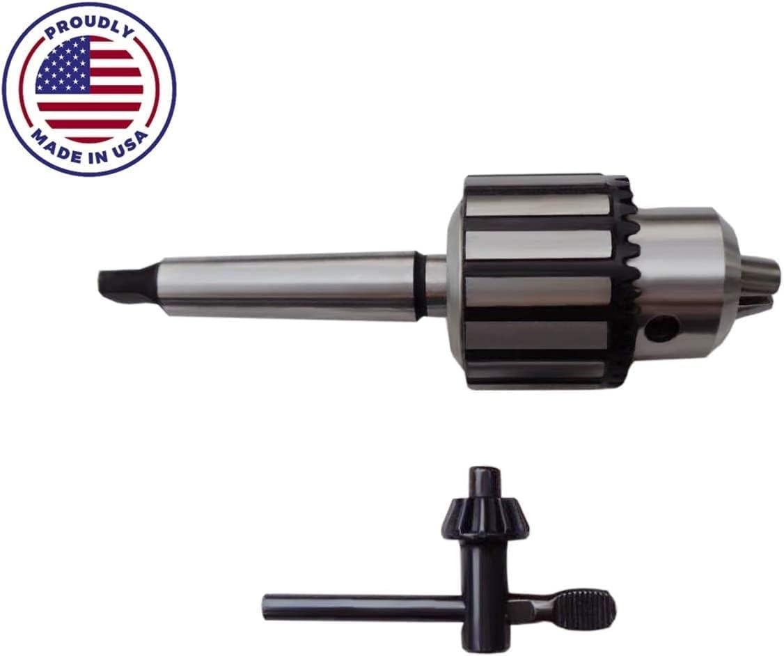 Tail Stock Drill Chuck 1/2" fits - Delta 46-700 Wood Lathe - Heavy Duty Tailstock Drill Chuck - Replacement Drill Chuck - Made in the USA