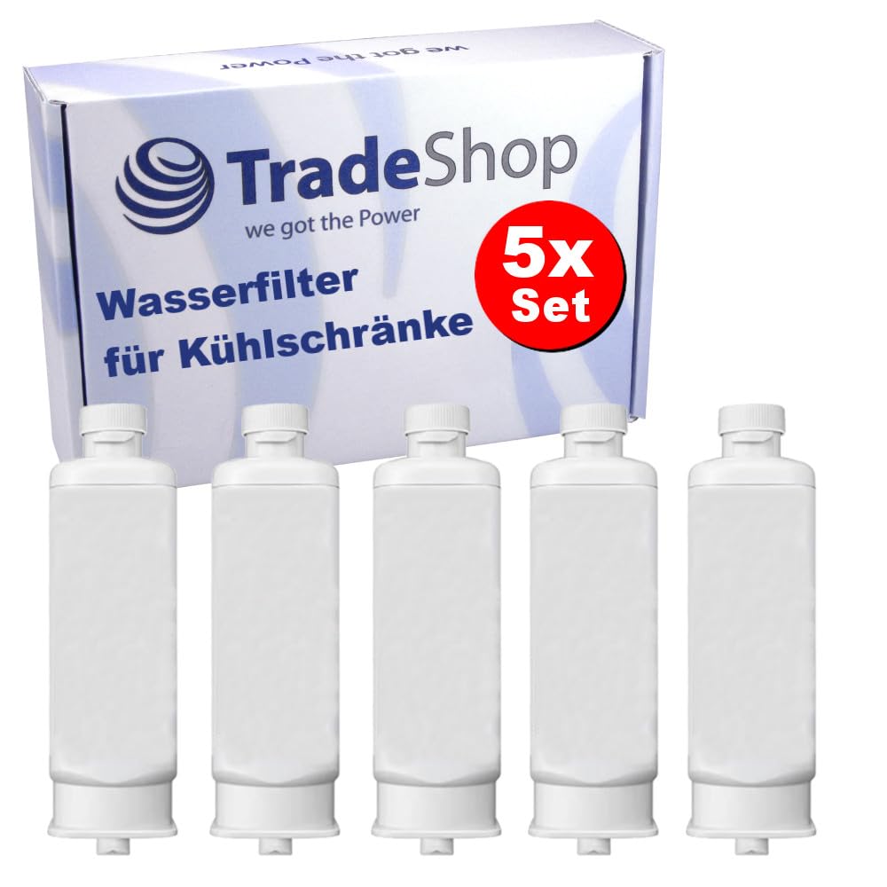 Trade-Shop - 5 filtros de agua internos compatibles con Samsung DA97-17376B, DA97-08006C, HAF-QIN/EXP para frigoríficos de puerta francesa (RF6*/RF5*)