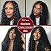 Human Crochet Hair for Black Women Deep wave Crochet Human Hair Bundles 18 Inch 50g Pre-Separated Feather Crochet Human Hair Deep Wavy Invisible Crochet Hair Extensions 40 Strands Natural Black