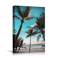 Canvas Wall Art Tree Against Sky Living Room Multicolor Nature Photography Relax/Calm Trees Tropical - 12x18 inches