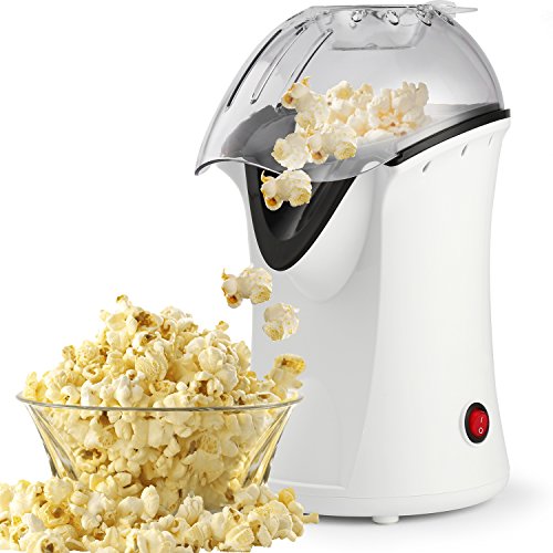 1200W Popcorn Machine Fast Popcorn Maker, Hot Air Popcorn Popper with Measuring Cup