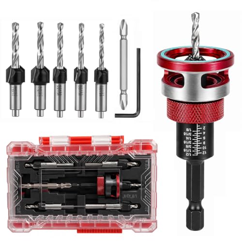 Renato 7-Piece Woodworking Countersink Set