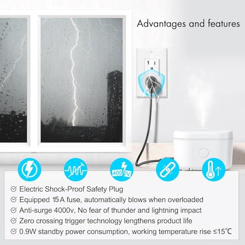 Image of Greencycle Zigbee Smart Plug with Detachable Wireless Wall Switch