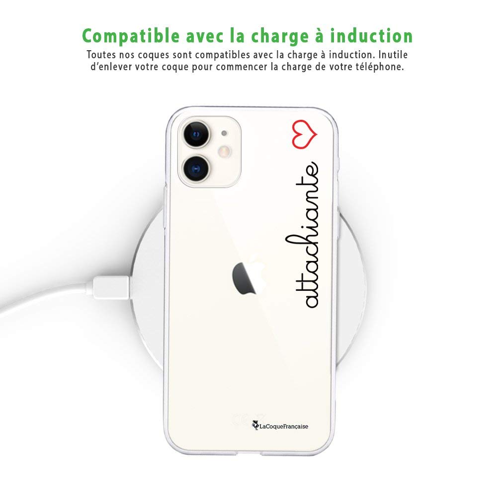 Cover La Cover Francaise Per IPhone 11 – Silicone Trasparente, Angoli Rinforzati Antiurto, Design 'Ecriture'