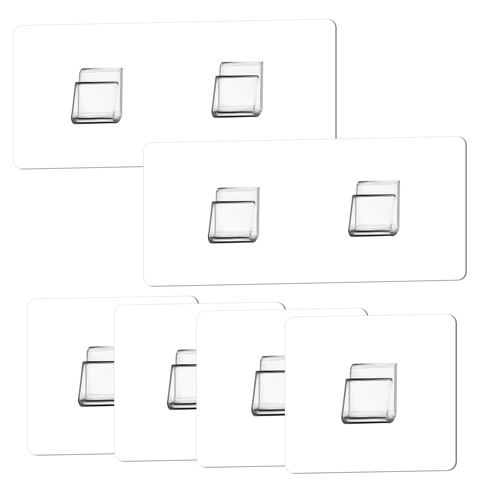 6 Pack Shower Caddy Adhesive Hooks Replacement Adhesive Hooks Sticker No Drilling Strong Sticker Wall Hooks for Bathroom