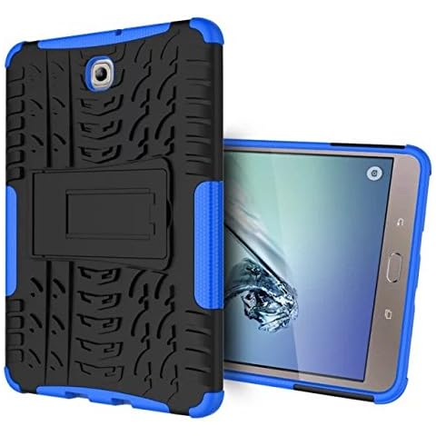 XITODA Tablet Case for Galaxy Tab S2 8-inch, Armour Tough Style Hybrid Dual Layer Armor Hard Cases with Stand Back Cover for Samsung Galaxy Tab S2 8.0 Inch SM-T710 T715 T713 T719 Tablet - Dark blue Cover