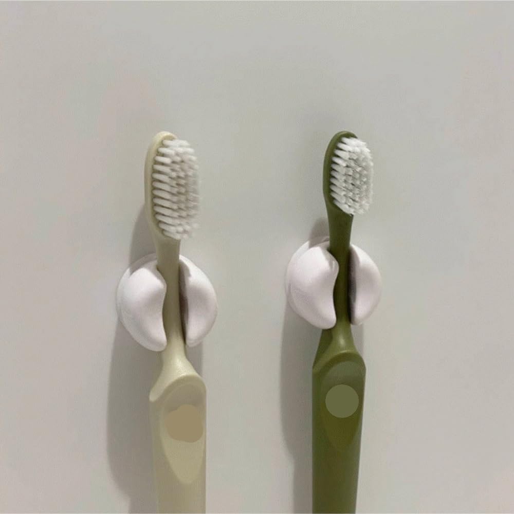 Organizador Cepillos De Dientes Soporte Multifuncional For Cepillos De Dientes con Ventosa For Almacenamiento Montado En La Pared Accesorios De Baño(3pcs)