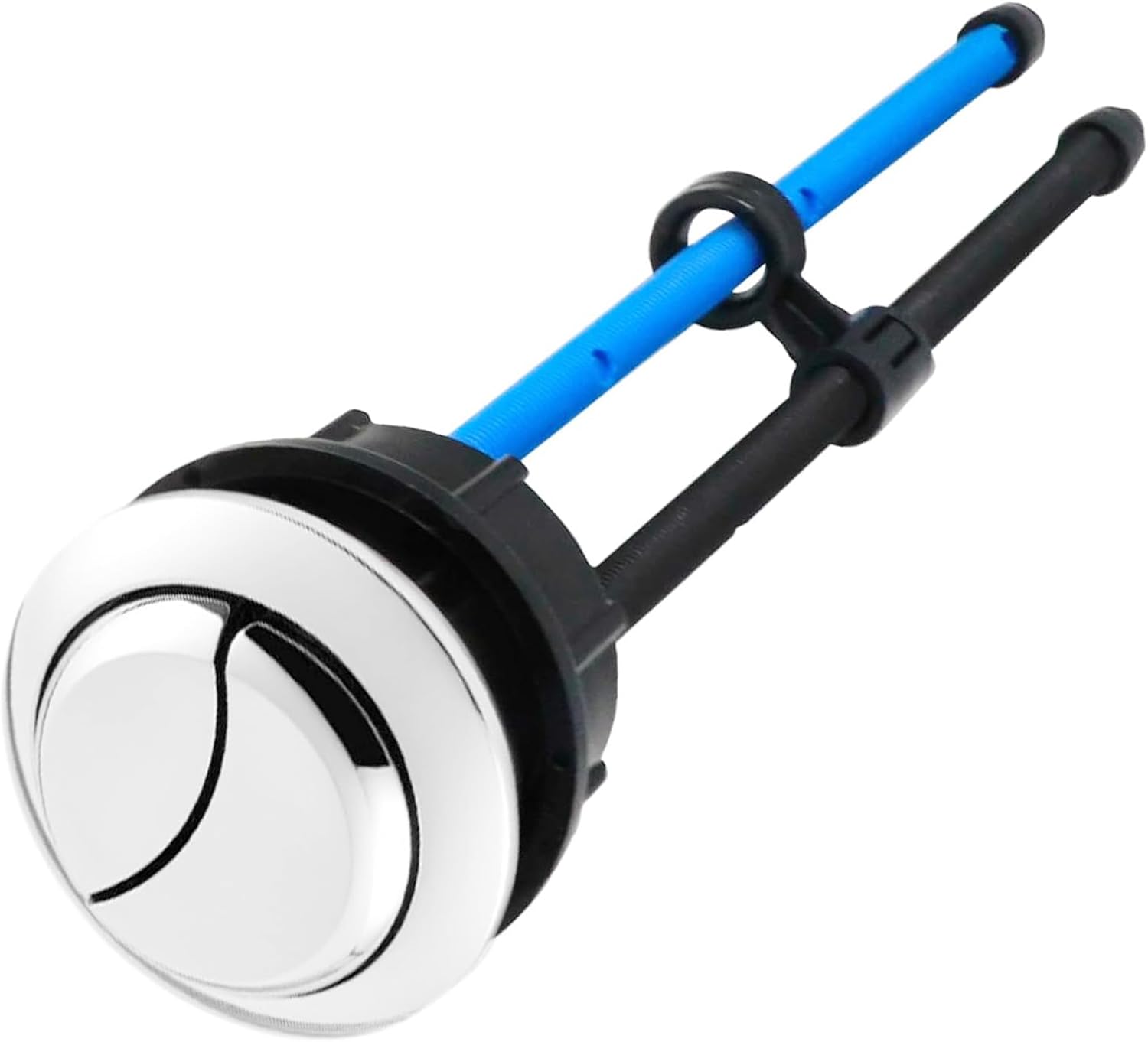 Toilet Water Tank Dual Push Buttons Rod with Dual button,Compatible with TOTO THU340#CP,Auto Dual Flush Button kit,High-Quality Toilet Replacement Parts,Polished Chrome