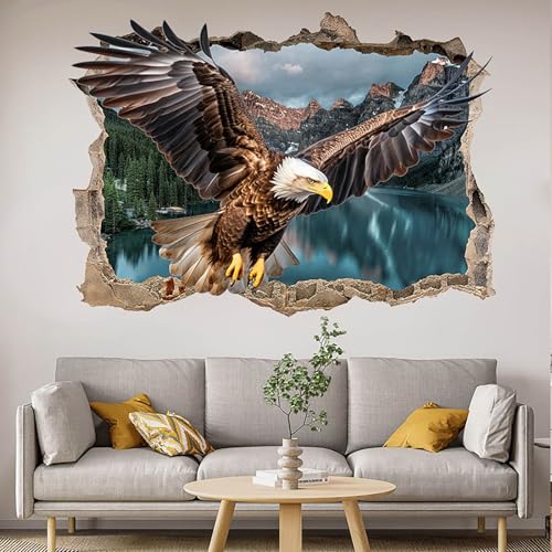 3D Wall Art Optical Illusion Corner Decal - 2 Pcs