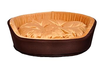 SLATTERS BE ROYAL STORE Reversible Bed Ultra Soft Ethnic Designer Velvet Sofa PET Bed | Dog Bed | CAT Bed | Puppies Puppy Bed | Rabbit Bed (4XL Size: 121 * 121 * 20 cm.)