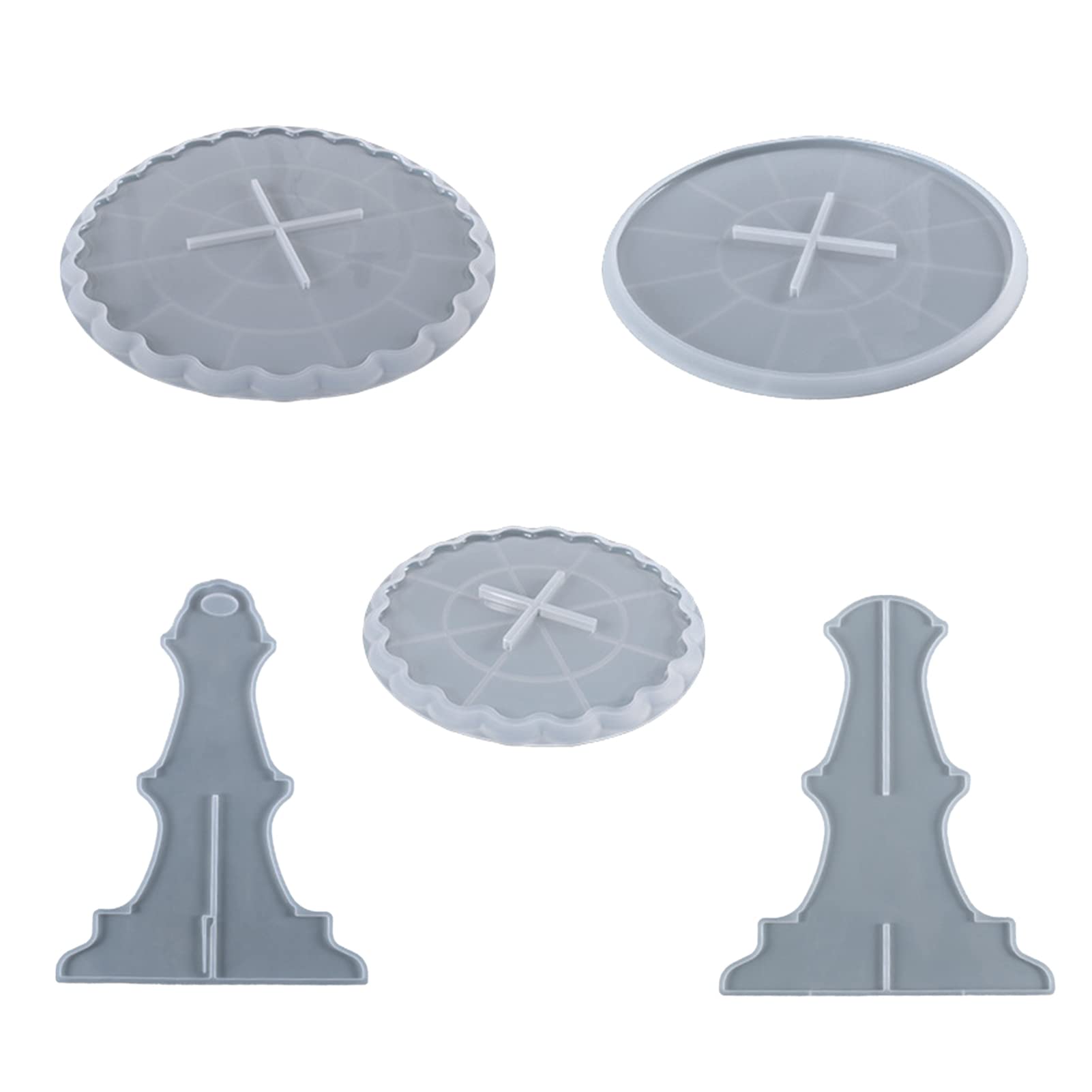 Rianpesn A Cake Stand Resin Mold | 3 Tier Cupcake Stand Resin Moulds | Reusable Molds For Making Cupcake Dessert Platter Serving Tray