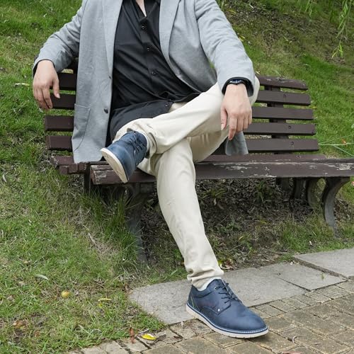 Zapatos Oxford casuales confortables para pies anchos en tallas 45 al 52 3