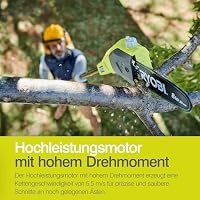 RYOBI 18V ONE+ Akku-Hochentaster OPP1820 | Teleskop-Astsäge mit 20 cm Schwert, 5,5 m/s Kettengeschwindigkeit, Reichweite bis 4 m, automatische Kettenschmierung, ohne Akku und Ladegerät – Ansicht 6
