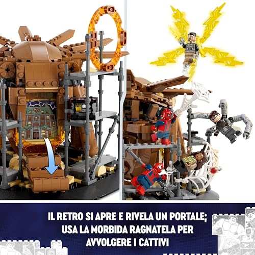 | Marvel La Battaglia Finale di Spider-Man, Ricrea la Scena di Spider-Man: No Way Home con 3 Peter Parker e le Minifigure di Sandman, Doctor Strange, Green Goblin, Electro, Ned e MJ 76261 - Lego - Immagine 5
