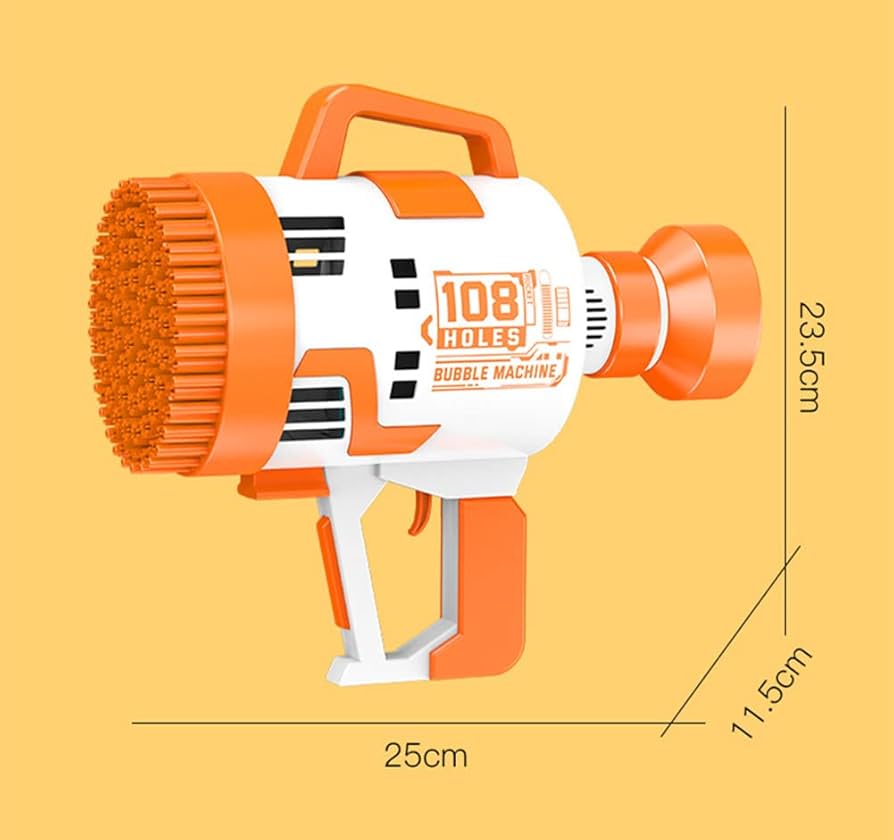 Amazon | L-Athna バブルマシン バブルガン 108孔 大勢なバブル