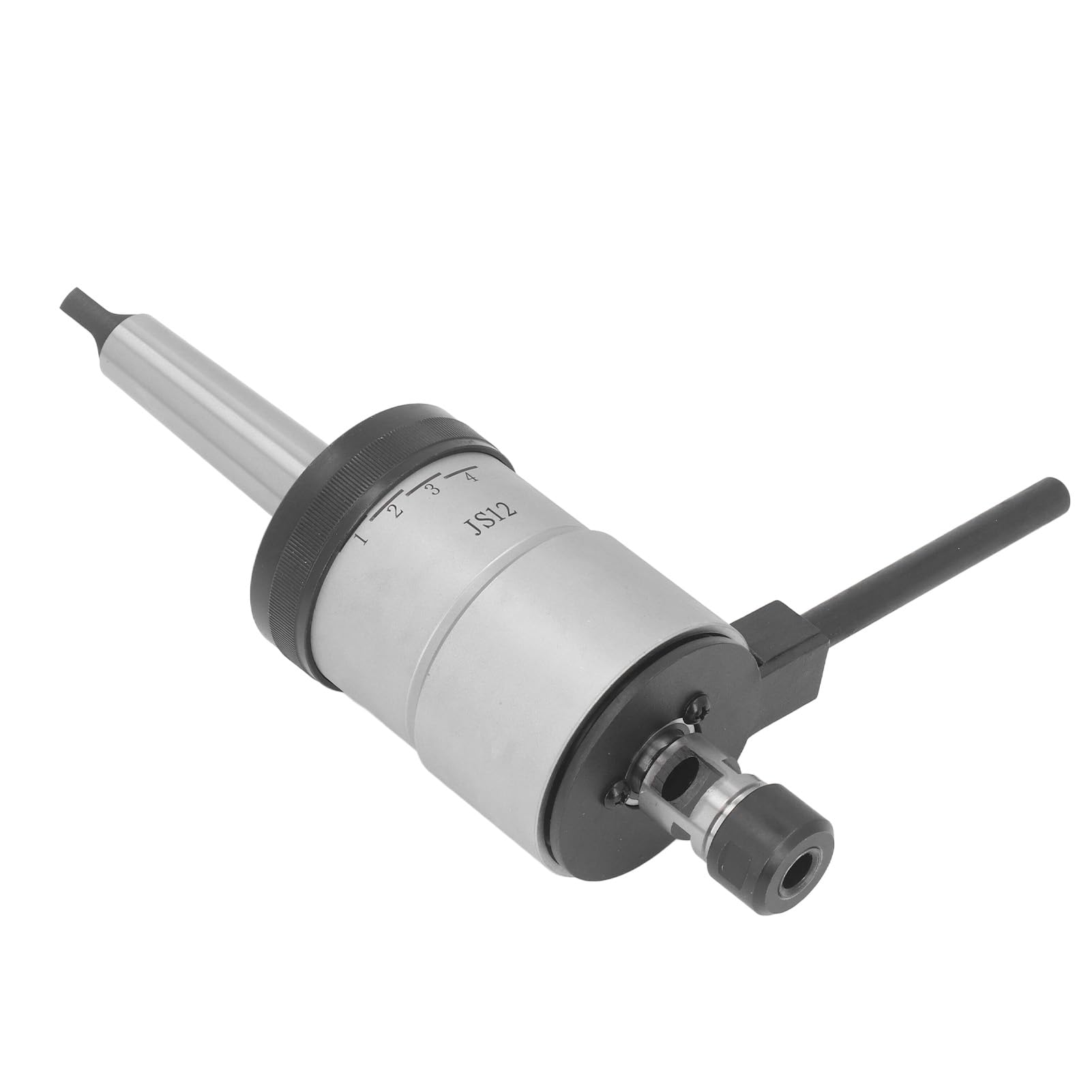 BORDSTRACT Juego de mandril de grifo reversible, acero de velocidad J4612 incluye vástago de 2MT 3MT con 2 mandril flexible de goma para máquinas manuales