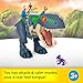 Fisher-Price Imaginext Jurassic World Rebirth Dinosaur Playset, Ultimate Action Chomp T. rex 18-inch Dino Toy with Lights, Sounds, Motion & 2 3-inch Action Figures