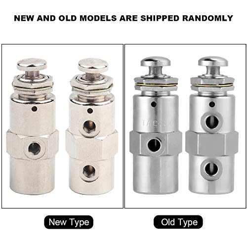 TAC2-4P 2 Position 5 Way Toggle Valve, Air Pneumatic Knob, Air Control ...