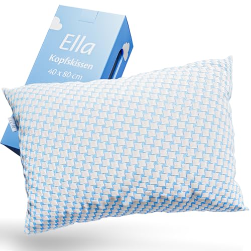 Ella Nackenstützkissen 40x80 – Ergonomisches Kopfkissen mit Verstellbarer Füllung –...