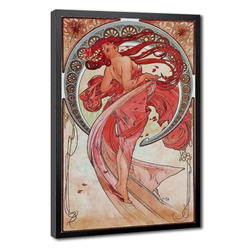 Galerie Wall Art Alphonse Mucha Dance de qualité musée avec cadre premium